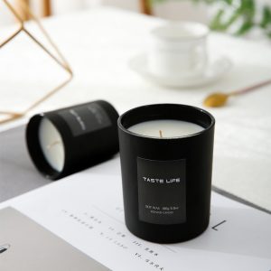 Taste Life Black Soy Wax Scented Candles - Elegant and Calming